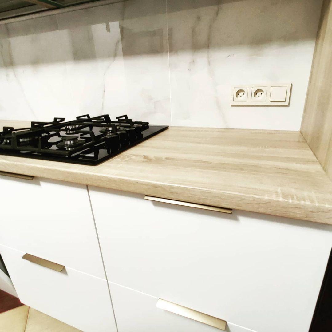 Белый кухонный гарнитур-Прямая кухня «Модель 771»-фото5
