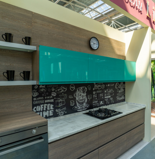 Встроенная кухня-Кухня МДФ в эмали «Модель 49»-фото11