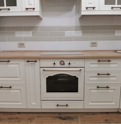 Белый кухонный гарнитур-Кухня МДФ в ПВХ «Модель 573»-фото14