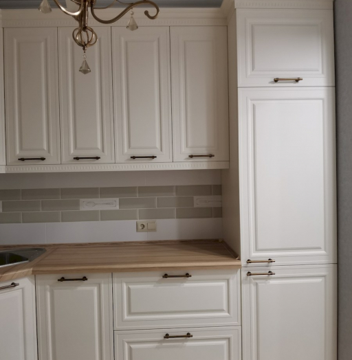 Белый кухонный гарнитур-Кухня МДФ в ПВХ «Модель 573»-фото14